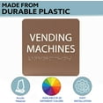 thumbnail image 2 of ADA CENTRAL SIGNS - 6" X6" Vending Machines Sign - ADA Compliant Tactile Graphics Grade 2 Braille Text Acrylic Wall Signs - Coffee, Snacks, Candy, Soda Drink Vending Machine Sign for business, Office, 2 of 7