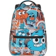 thumbnail image 7 of Darwin Gumball Backpack The Amazing Anime World Of Gumball Laptop Backpack Lightweight Large Capacity Travel Backpack Cartoon Anime Fans Gift Style-1, 7 of 7