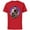 Red, variant on Disney Channel Zombies 2 Zed and Addison Love - Short Sleeve Cotton T-Shirt for Adults- Customized-Black