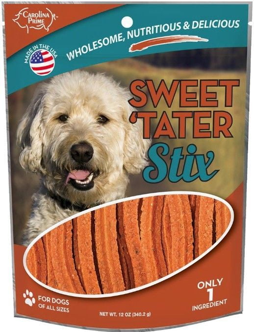 Carolina Prime Sweet Tater Stix [Dog, Made in the USA Dog Treats] 12 oz