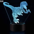 thumbnail image 4 of Dinosaur 3D Illusion Color Changing LED Desk Light Child Room Table Night Lamp, 4 of 7
