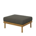 thumbnail image 6 of Lounge Chair Ottoman, Gray, Teak Wood, Outdoor Patio Balcony Cafe Bistro Garden Hospitality Restaurant, Modern Contemporary, HB37402, 6 of 10