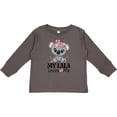 thumbnail image 3 of Inktastic My Lala Loves Me Granddaughter Koala Girls Long Sleeve Toddler T-Shirt, 3 of 5