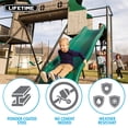 thumbnail image 4 of Lifetime Kid's Adventure Tunnel Swing Set with Clubhouse, Belt Swings and Climbing Wall (91134), 4 of 15