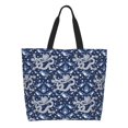 thumbnail image 1 of Balery Dragon Bolsa Tote Estilo Estético con Cremalleras, Bolsa de Hombro, Bolsa de Compras Grande y Plegable, 1 of 8