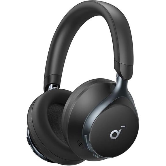 Restored Like New Soundcore by Anker, Space One, Active Noise Cancelling Headphones, 2X Stronger Voice Reduction, 40H ANC Playtime, App Control, LDAC Hi-Res Wireless Audio (Refurbished)