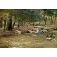 thumbnail image 3 of Aerni, Franz Theodor 14x11 Black Modern Framed Museum Art Print Titled - In The Park, 3 of 5