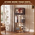 thumbnail image 4 of 3 Tier Record Player Stand with Storage Up to 300 Albums, Movable Stand for Vinyl, Records Shelf for Living Room Bedroom, 4 of 8