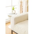thumbnail image 2 of OctoRose Super Soft Cotton Pre-washed Quilted Sofa Couch Throw Cover Sectional Sofa Loveseat Cover 35x94 inch Beige, 2 of 3