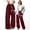 Wine, variant on Girls Cargo Pants Yellow Cargo Pants Casual Stretch Athletic Pants Boys Fashion