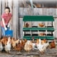 thumbnail image 2 of 8-compartment chicken nesting box con metal legs, roll-away design y lid cover to protect eggs, 2 of 6