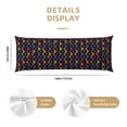thumbnail image 3 of Rateoe Long Body Pillow Cover, 20x54 Inches Body Pillow Cases, Soft Brushed Microfiber Zipper Design, Rainbow Butterfly -Pillows Not Included, 3 of 7