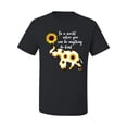thumbnail image 2 of In A World Where You Can Be Anything Be Kind Inspirational/Christian Men's Graphic T-Shirt, Black, Small, 2 of 3