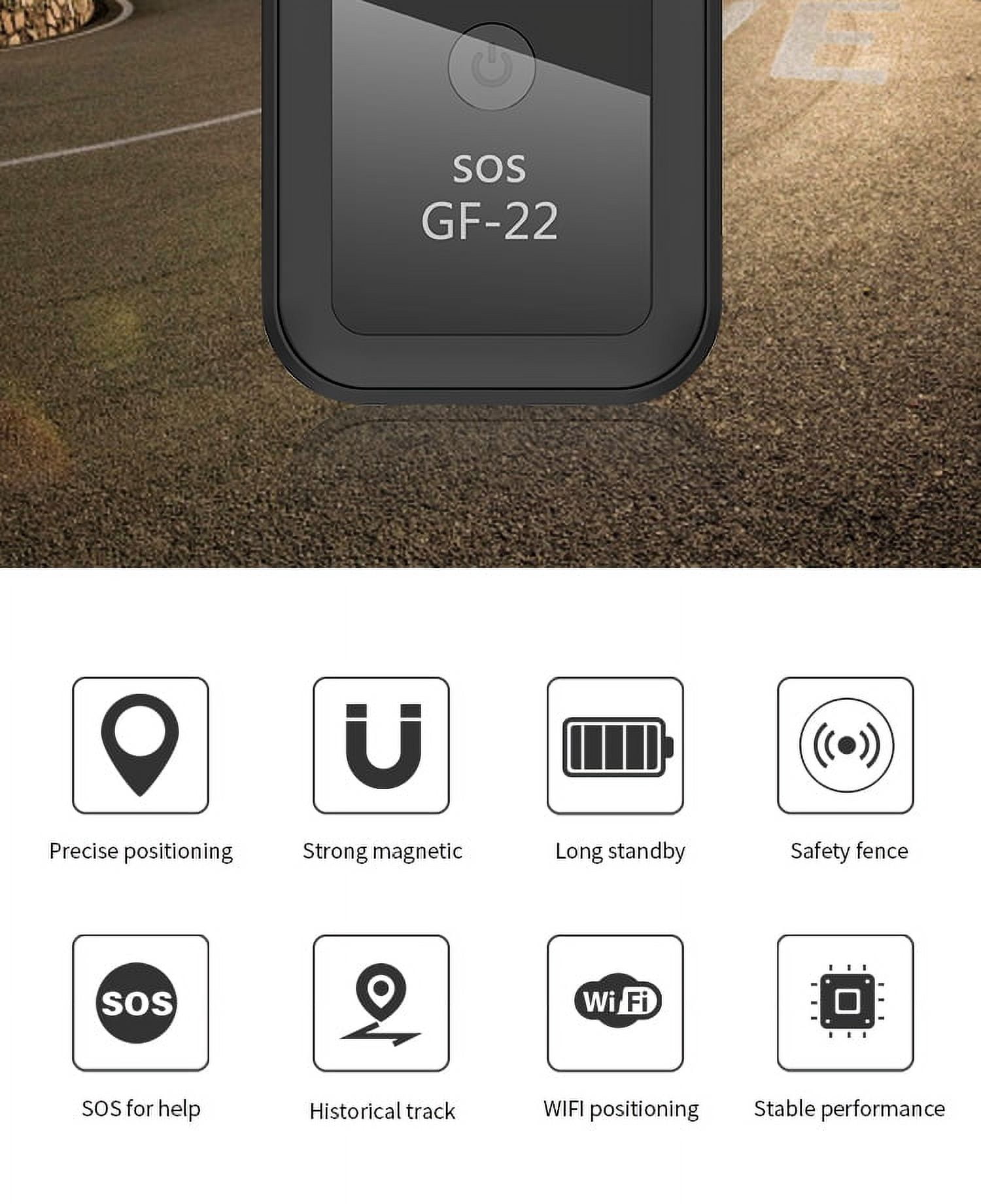 GF-22 Car Tracker Device Strong Magnetic Automatic Alarm Motorcycle Car Mini GPS Trackers Voice Control Anti-Lost Device Locator