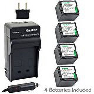 Kastar CGA_DU14 Battery (4_Pack) and Charger Kit for Panasonic CGA_DU06, CGA_DU07, CGA_DU14, CGA_DU21, VW_VBD070 VBD140 VBD210 w