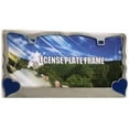 thumbnail image 1 of Blue Hearts On Chrome License Plate Frame, 1 of 1
