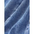 thumbnail image 4 of Womens Blue Pleated A-Line Denim Skirt Casual Mini Skirt, 4 of 5