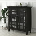 thumbnail image 6 of Simpli Home Bedford 39 inch Wide Solid Wood Transitional Medium Storage Cabinet in Hickory Brown, 6 of 8