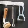 thumbnail image 2 of Yuarrent Percha de riel de cocina sin costuras de 3 piezas, fuerte capacidad de carga utilizada con pegatinas sin costuras Decoración del hogar, 2 of 6
