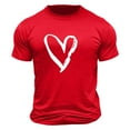 thumbnail image 3 of biudgviw Valentine T Shirt for Men Heart Print Casual Short Sleeve Tops Lightweight Crewneck Festival Graphic Tees M-XXL, 3 of 5
