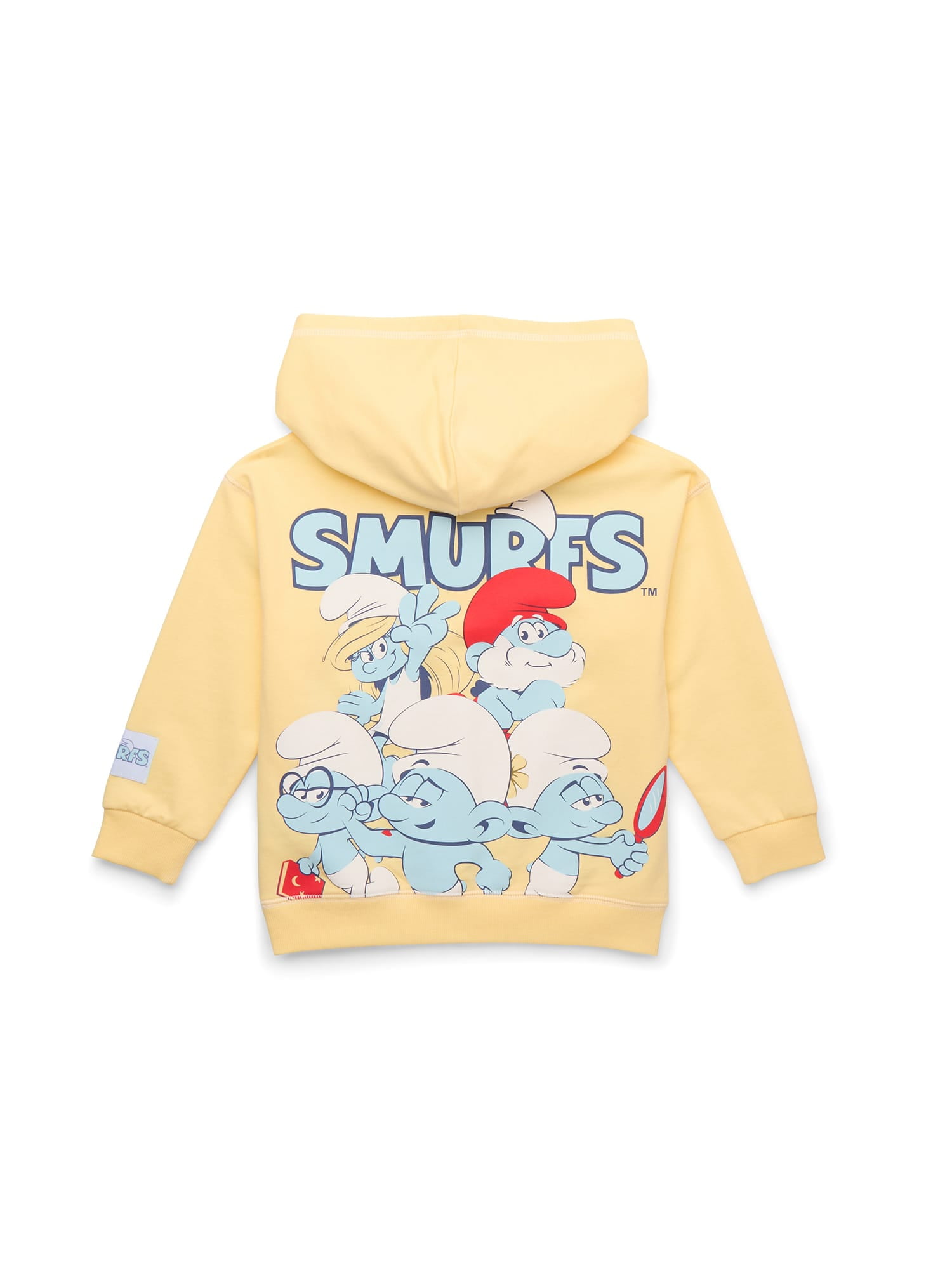 Smurfs Toddler Boys Pullover Hoodie with Front and Back Graphics, Sizes 12M-5T