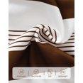 thumbnail image 7 of Toddler Baby Boys Clothes 18 Months Boys Fall Winter Outfits 24 Months Boys Long Sleeve Round Neckline Stripe Sweatshirt Pants 2PCS Clothing Set Brown, 7 of 7