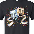 thumbnail image 4 of Inktastic Tragedy and Comedy Stage Masks T-Shirt, 4 of 5