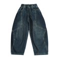 thumbnail image 3 of CONZONE Boys Baggy Jeans Wide Leg Casual Jeans for Child Y2K Elastic Waist Fall Streetwear Denim Pants with Pockets, 3 of 9