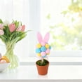thumbnail image 2 of pdqouc Easter Bunny Potted Decor, Colorful Bunny Ear Tabletop Decor for Easter Home and Table Decorations, Spring and Holiday Centerpiece for Indoor Display, 2 of 6