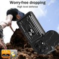 thumbnail image 2 of For Xiaomi Redmi Note 14 Pro 4G Case PC + TPU Kickstand Phone Back Cover with Camera Slider - Black, 2 of 5