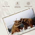 thumbnail image 6 of Elephant Stock Fighting Woolly Mammoths Wall Art - Horizontal Canvas Wall Art - Living Room Wall Decor - Animal Canvas - Beige And Gray Decor - 12" x 8", 6 of 8