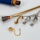 thumbnail image 4 of 24 ganchos para cortina de ducha: anillos de acero inoxidable para cortina de ducha de fácil deslizamiento, anillos decorativos de metal para baño de estilo moderno y rústico dorado, 4 of 6