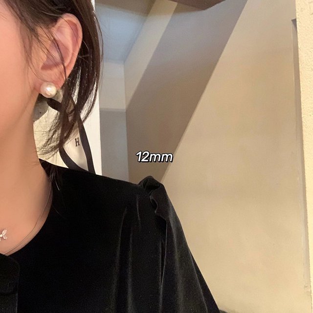 Pendientes de perlas para mujer, de plata 925, con orificio para la oreja y aguja, con espiral antimosquitos, pendientes con clip para la oreja, gran sentido