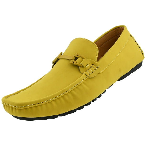 Amali Amali Mens Smooth Dress Slip On Shoes Danny Yellow Size 13