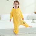 thumbnail image 5 of WIBACKER 6M-6Y Baby Warm Flannel Sleeping Bag, Infant Sleepsuit, Kids Toddler Boys Girls Long Sleeve Double Zipper Wearable Sleep Sack - Duck, 5 of 8