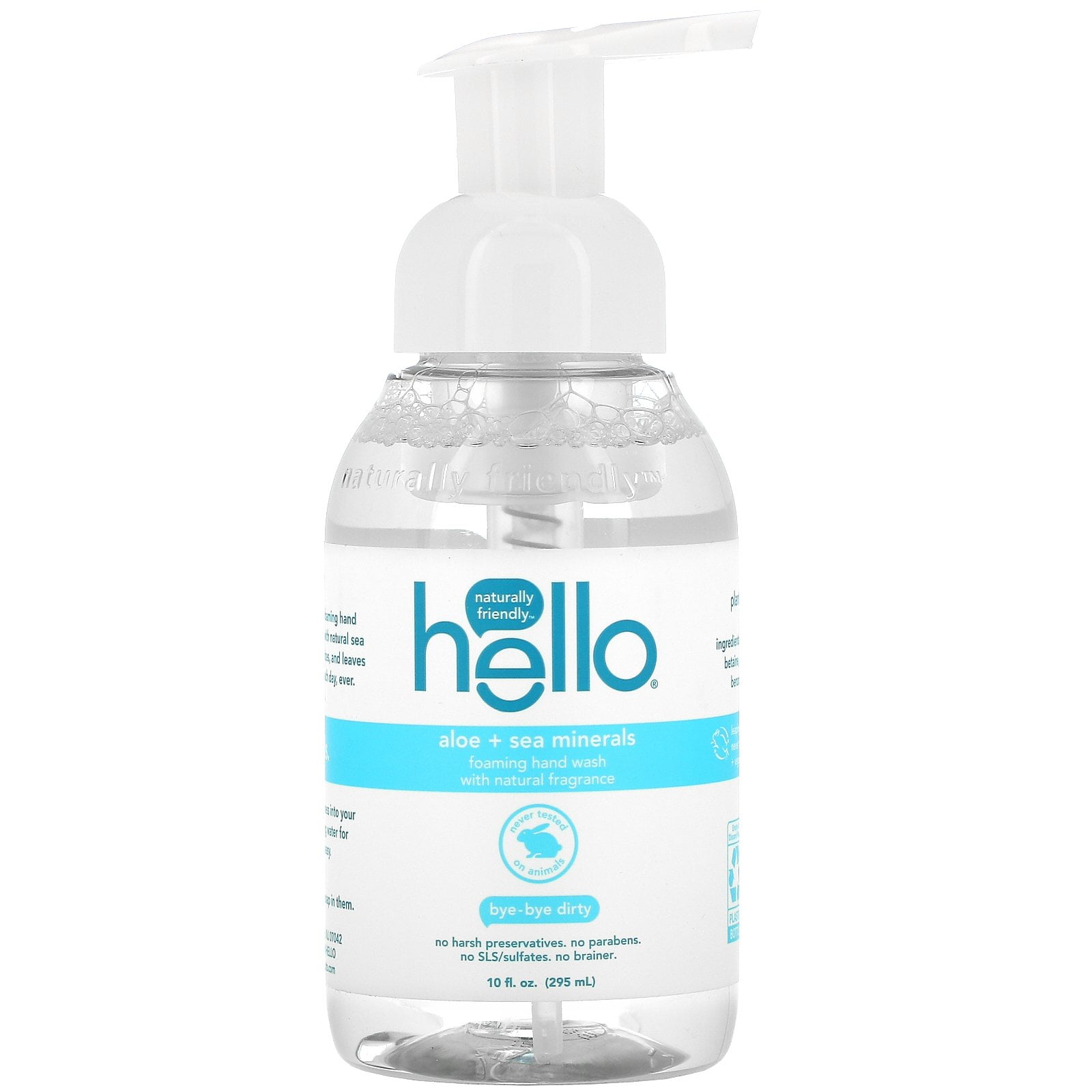 Hello Foaming Hand Wash, Aloe + Sea Minerals, 10 fl oz (295 ml)