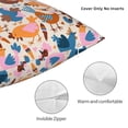 thumbnail image 3 of Fuzoiu Cute Chickens Print Square Pillow Cover,Hidden Zipper Design,Luxury Square Pillow Case, Throw Pillow,Couch Cushion-20"x20", 3 of 7