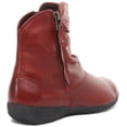 thumbnail image 3 of Josef Seibel Naly 24 Women's Leather Casual Ankle Boot With Side Zips In Carmin Size 8, 3 of 6