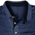 thumbnail image 4 of BXINGOHAI Mens Henley Shirts Short Sleeve Summer Tops, Men's Casual Classic Tees T Shirt with Front Pocket for Men Dark Blue,L, 4 of 4