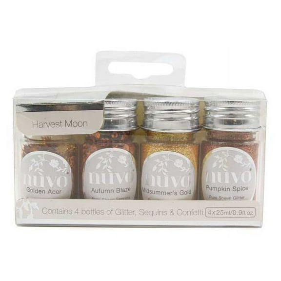 Nuvo Pure Sheen Glitter 4/Pkg-Harvest Moon