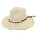 thumbnail image 3 of Summer Holiday Sun Hat Panama Style Outdoor Outing Shade Bowler Hat Woman Summer Hats Women's Visors Mens Outdoor Hats Womens Rain Hat Dressy Hats for Women C3 Visor Beach Women Bags Mens Hats Outdoor, 3 of 3