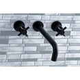 thumbnail image 4 of Kingston Brass KS8020DX Concord Two-Handle 3-Hole Wall Mount Roman Tub Faucet in Matte Black, 4 of 9