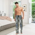 thumbnail image 7 of Classical Architecture Mens Cotton Pajama Pants Long Staple Lightweight Sleep Bottoms with Pockets Breathable, 7 of 7