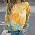 thumbnail image 2 of Sweatshirt For Womens Crewneck Abstract Flowers Hoodies Teen Girls Cute, 2 of 7