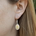 thumbnail image 3 of Taters Not Haters Tots Funny Humor Novelty Dangling Drop Oval Charm Earrings, 3 of 4