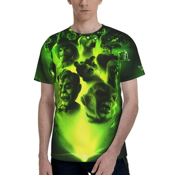 Unisex 3D Print Goosebumps T Shirts Graphic Casual Summer Short Sleeve Cartoon Tees Shirt for Men Women