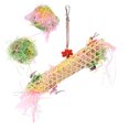 thumbnail image 1 of Bird Foraging Hanging Toy, Soothing Mood Safe 2 Packs Of Paper Threads Bird Chewing Shredder Toys Anxiety Relief Colorful Design  For Cockatiel Conure, 1 of 8