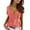 Pink, variant on Sherrylily Women T-Shirt Short Sleeve Sexy Summer Blouse Tops Loose Tunic