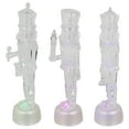 thumbnail image 5 of Northlight LED Lighted Icy Crystal Nutcracker Christmas Figures - 7.5" - Multicolor Lights -Set of 3, 5 of 5