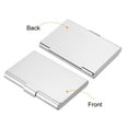thumbnail image 4 of Uxcell Professional Business Card Holder Aluminum Pocket Credit Card Case, Black, Silver 2 Pack, 4 of 6